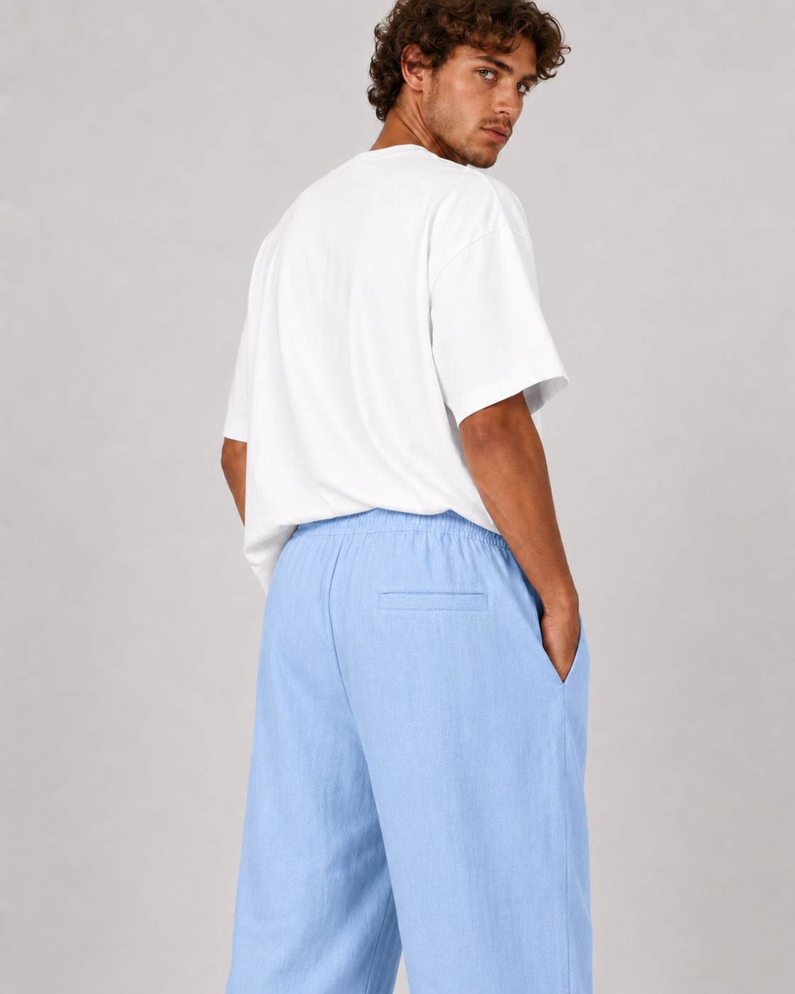Light Blue Linen Pants