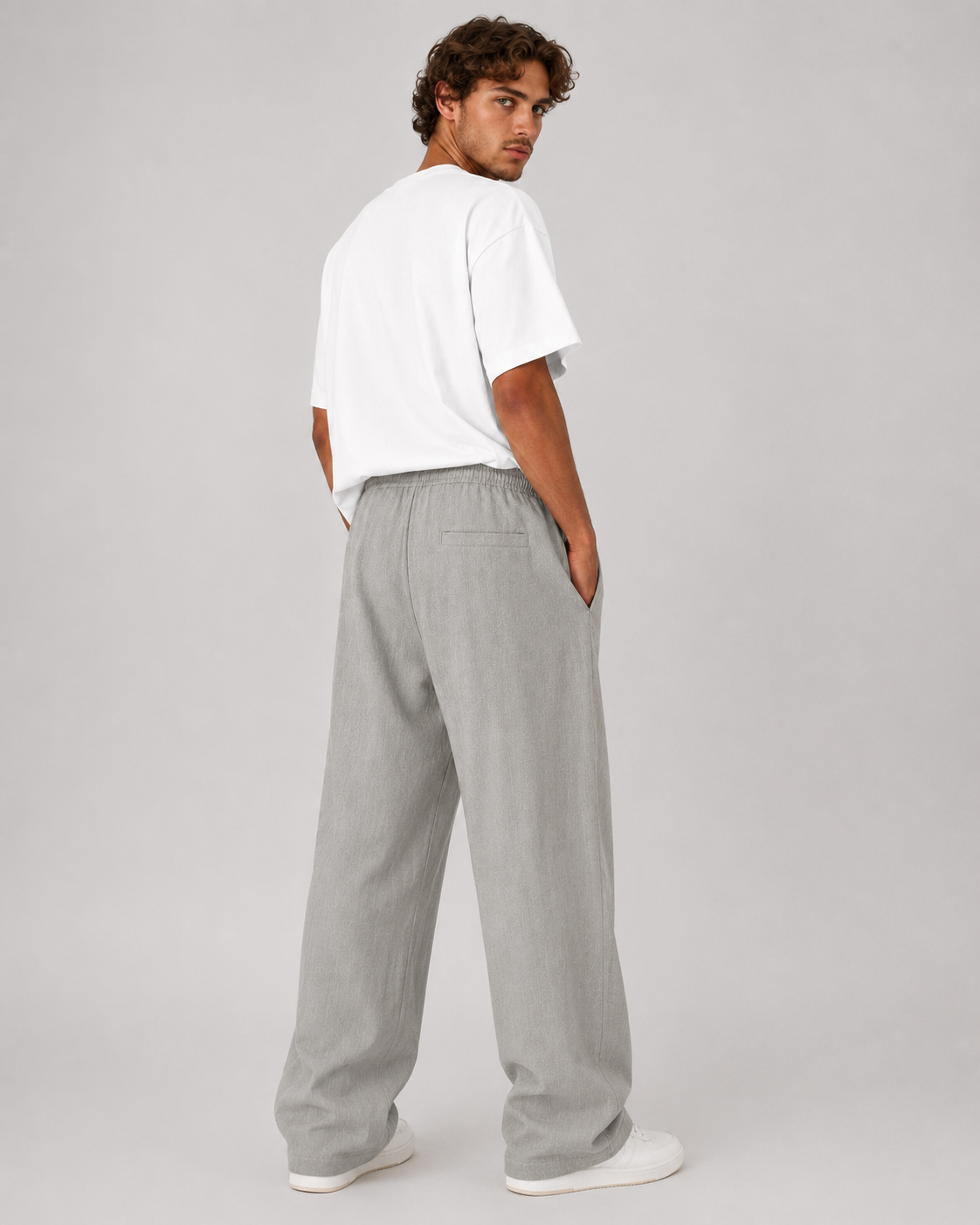 Grey Linen Pants