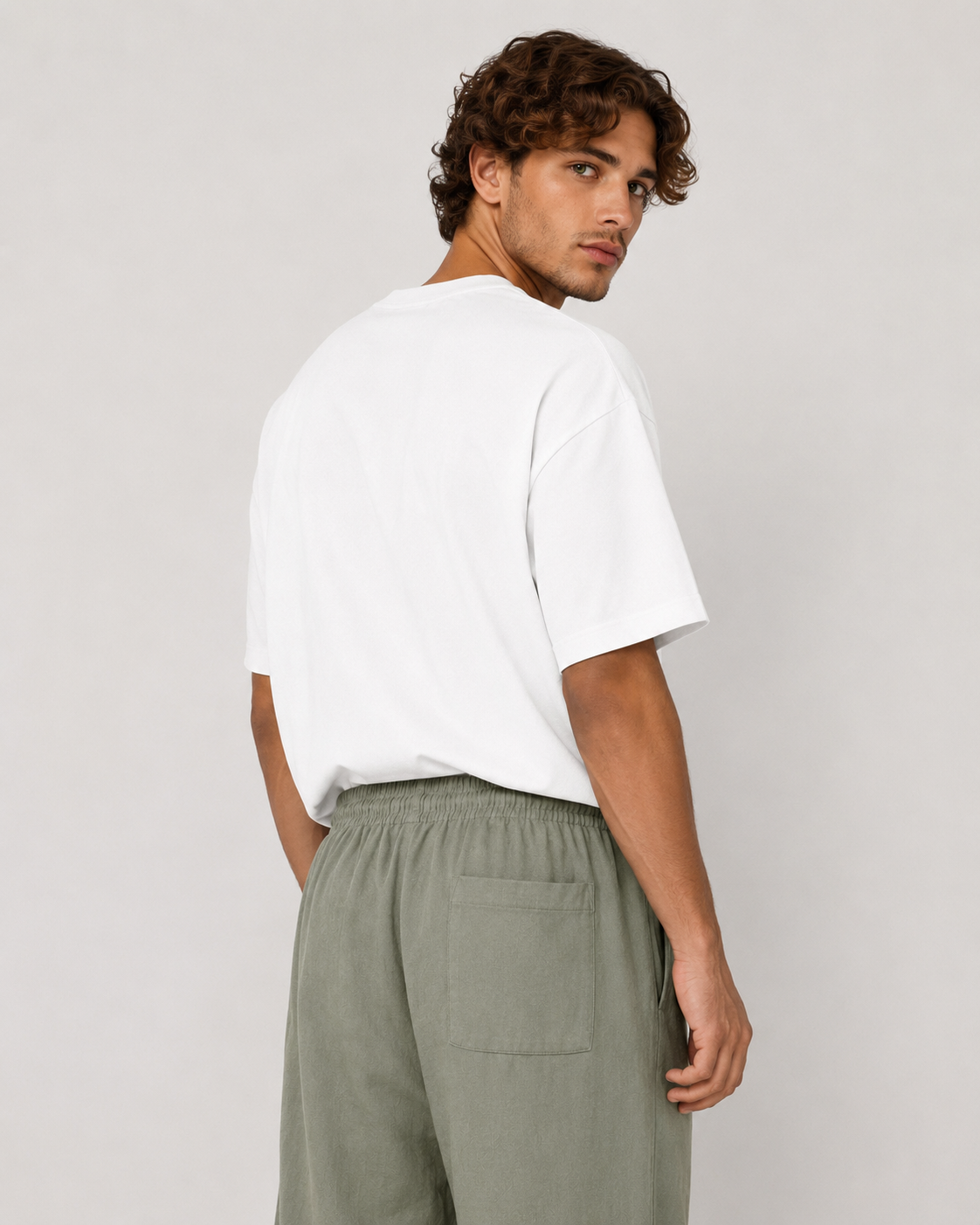 Khaki Linen Pants