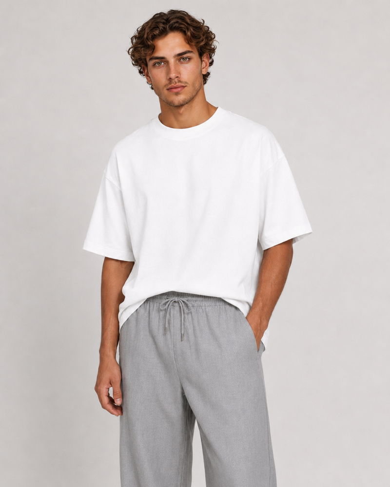 Grey Linen Pants