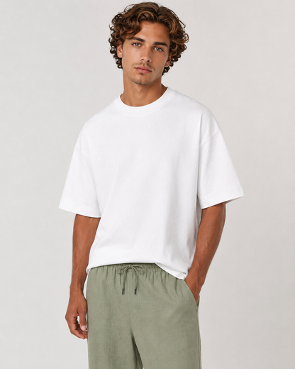 Khaki Linen Pants