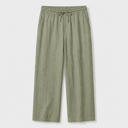 Khaki Linen Pants