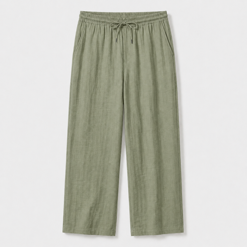 Khaki Linen Pants
