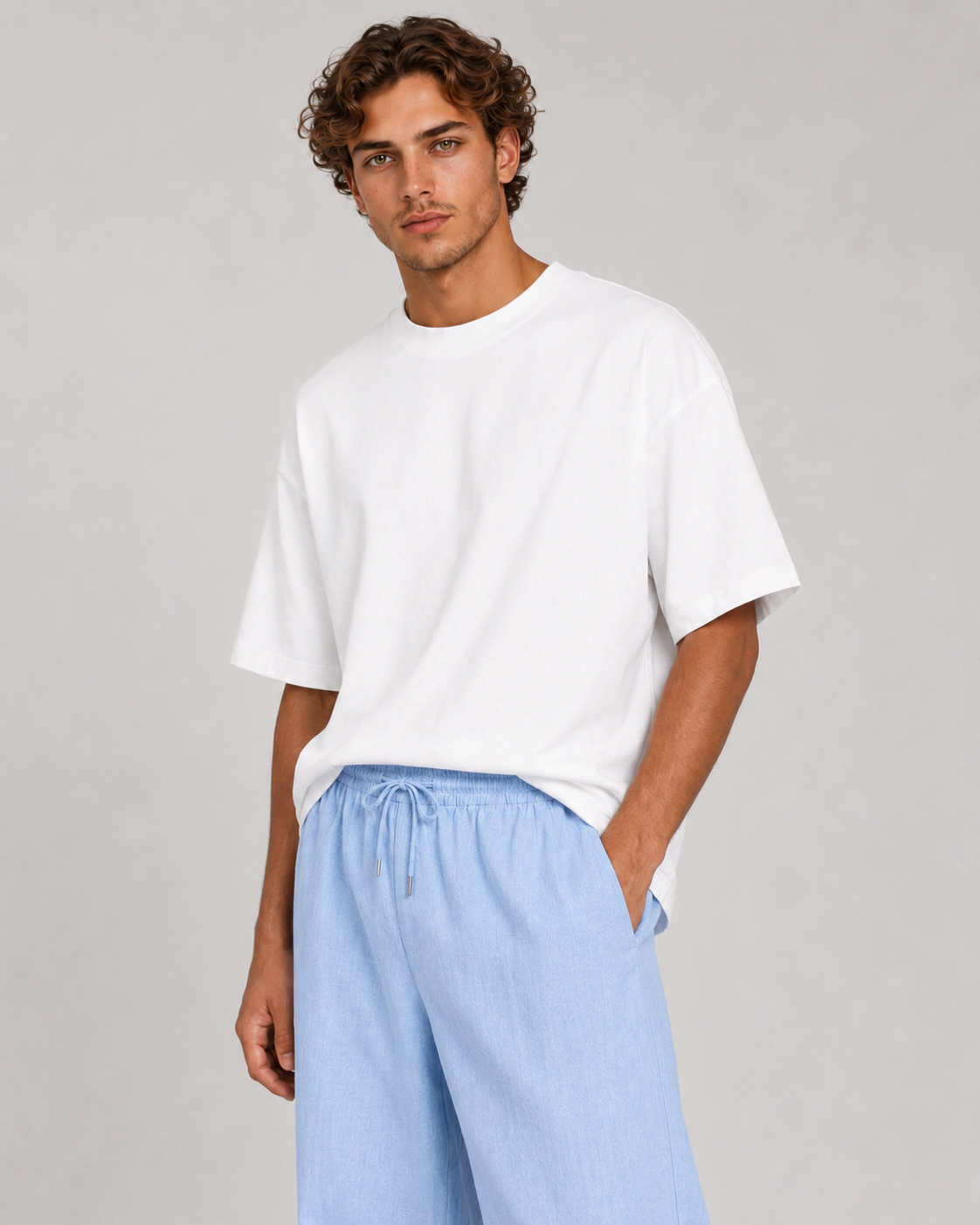 Light Blue Linen Pants