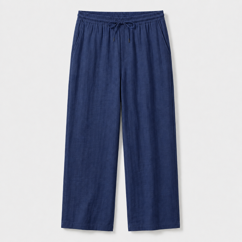 Navy Linen Pants